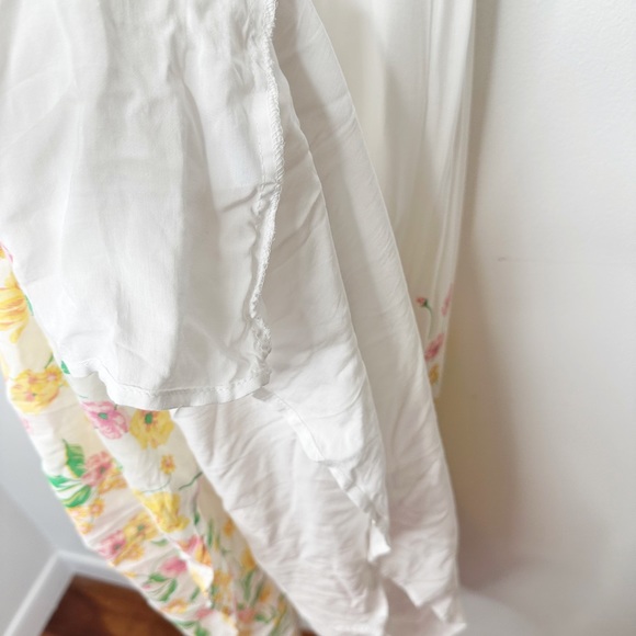 NWT DRAPER JAMES RSVP Reese Floral White V-Neck Sleeveless Maxi Dress Size 6 NEW - Picture 7 of 8